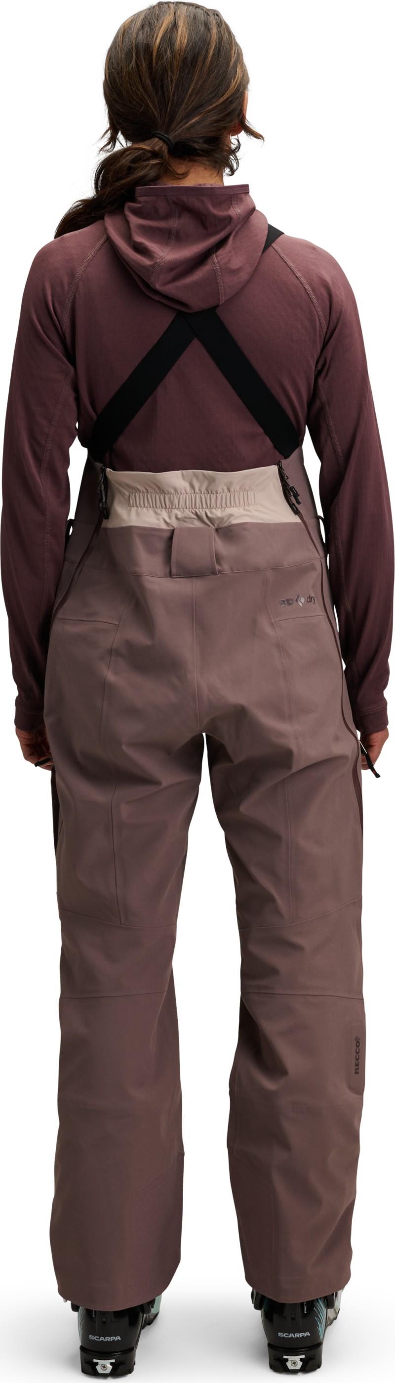 Recon Stretch Bibs - Womens - pale mauve / dark mauve 1