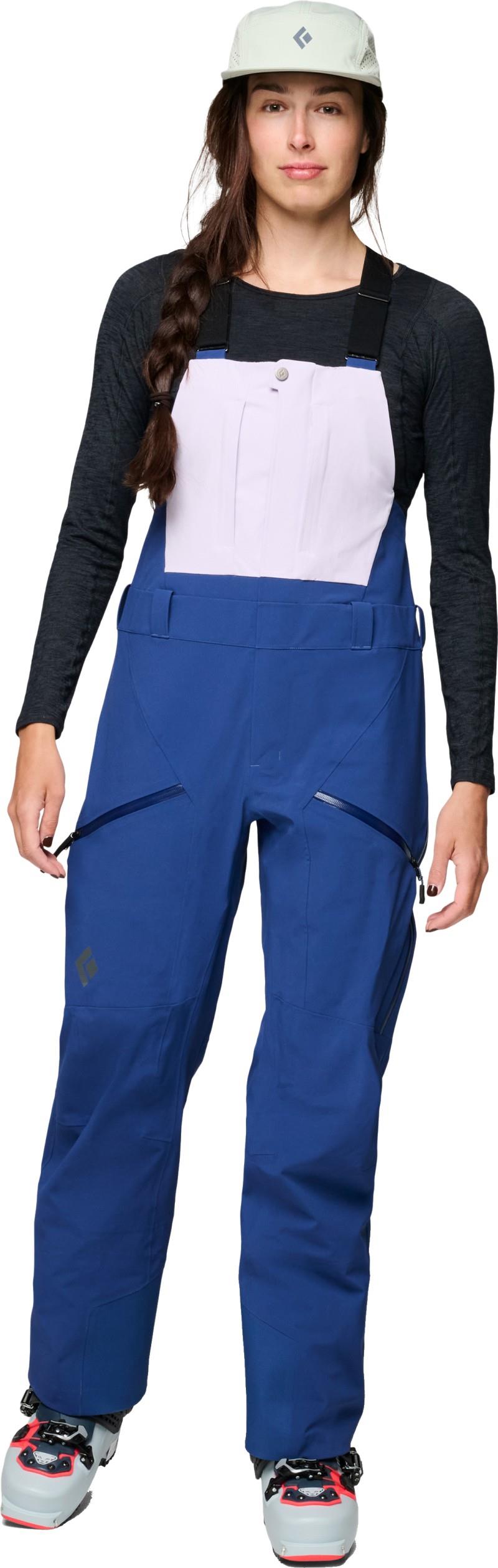 Recon Stretch Bibs - Womens - soft lilac / twilight blue 1