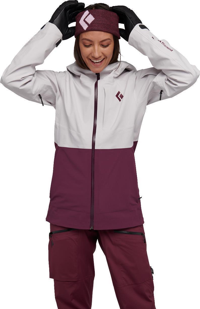 Recon Stretch Ski Shell - Womens - ice pink / blackberry 1