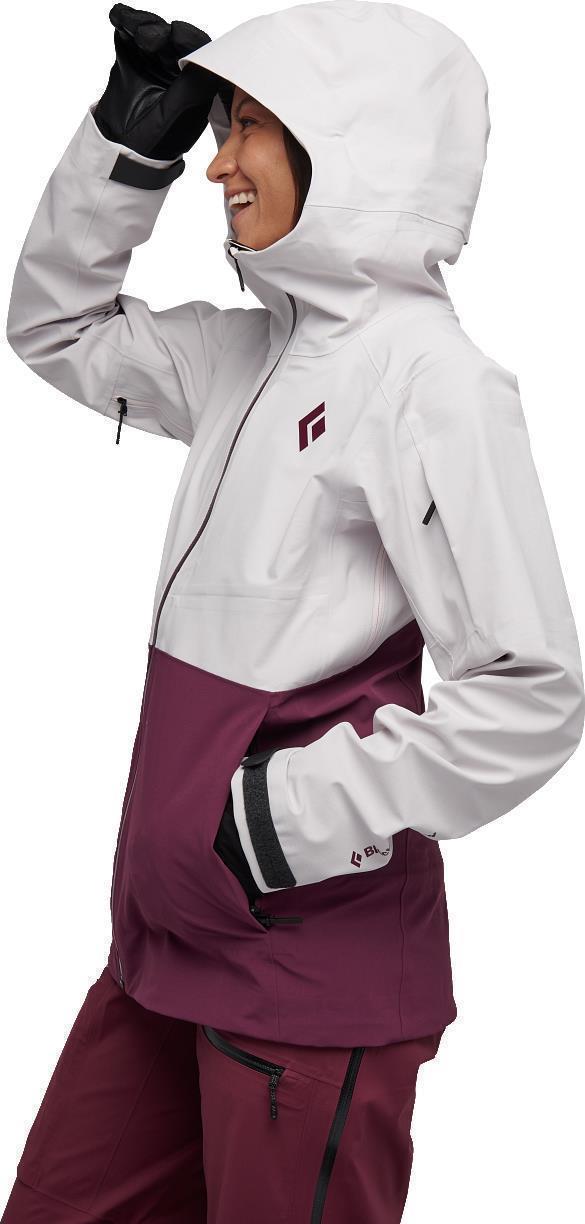 Recon Stretch Ski Shell - Womens - ice pink / blackberry 1