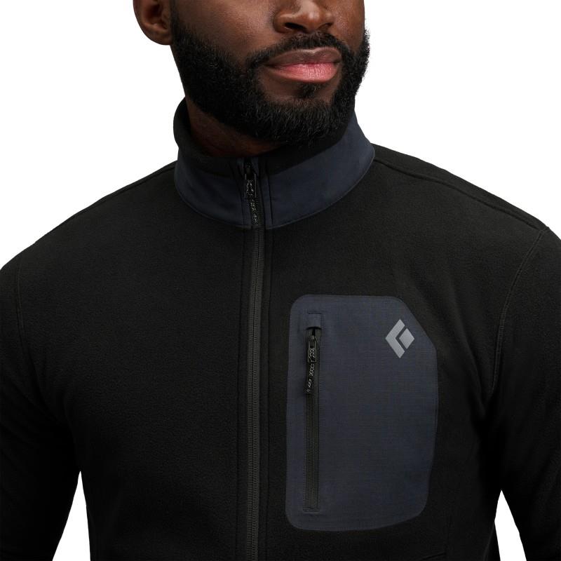 Rift Full Zip Fleece Jacket - Mens - black / black 1