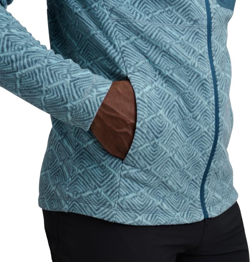 Rift Full Zip Fleece Jacket - Mens - granola / midnight blue 1