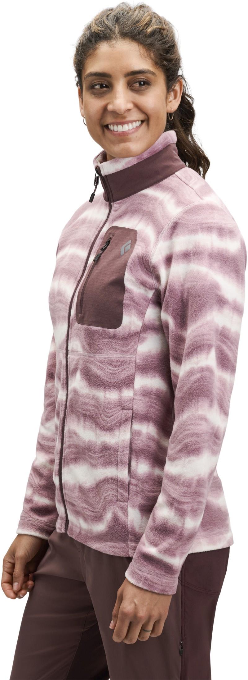 Rift Full Zip Fleece Jacket - Womens - quartzite / meadow rose 1