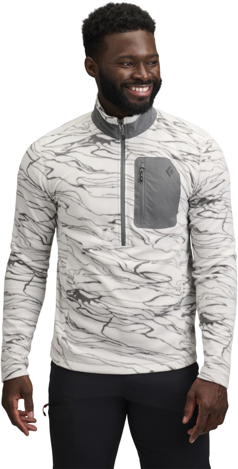 Rift Half Zip Fleece Jacket - Mens - relief / alloy / steel grey 1