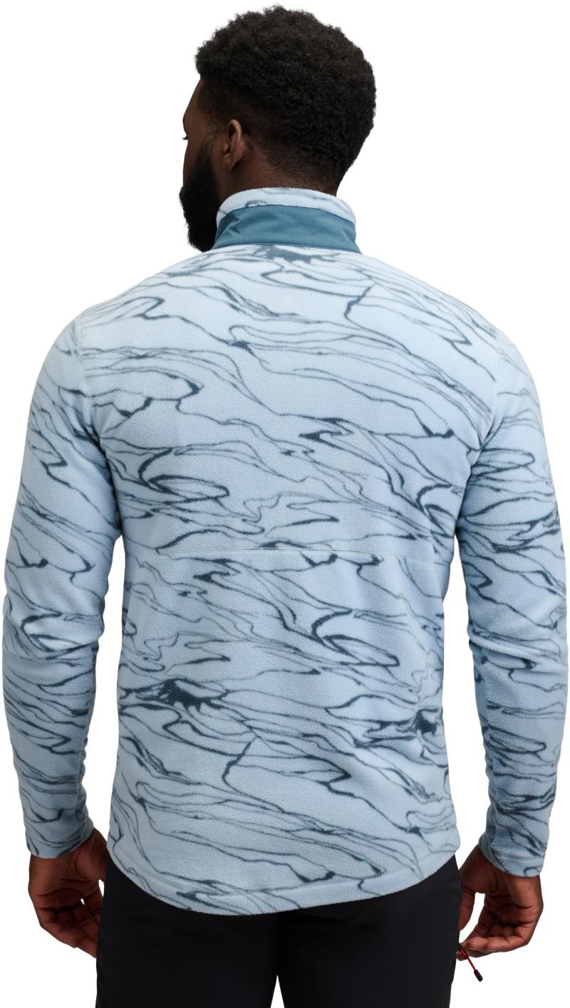 Rift Half Zip Fleece Jacket - Mens - relief / fog blue / midnight blue 1