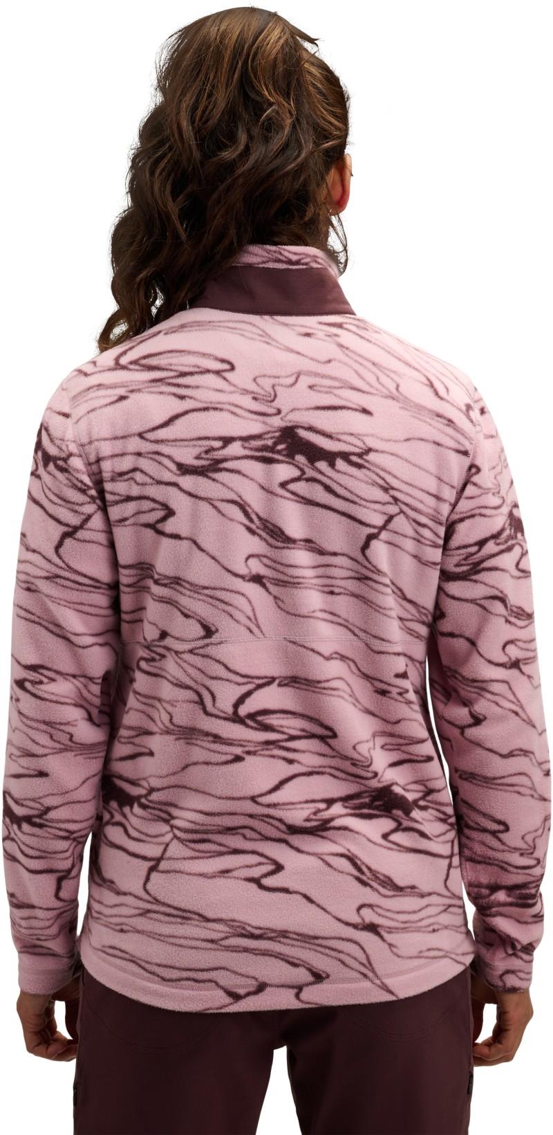 Rift Half Zip Fleece Jacket - Womens - relief / meadow rose / fig 1