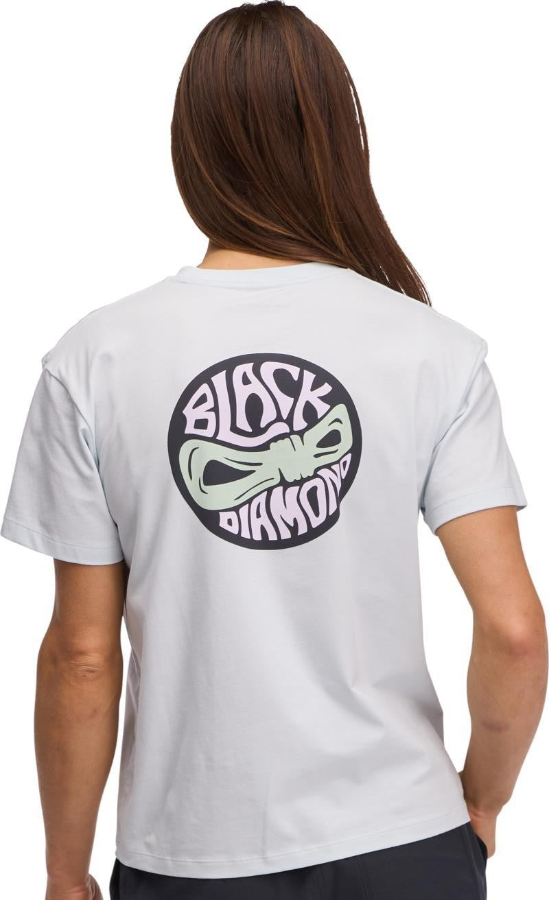Rope Badge SS Tee - Womens - belay blue 1
