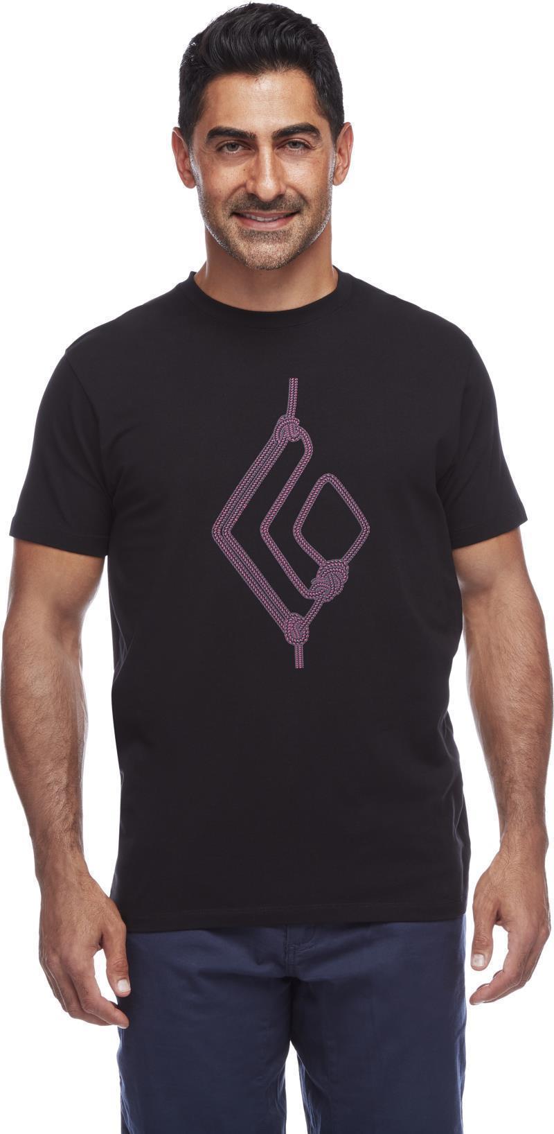 Rope Diamond SS Tee - Mens - black 1