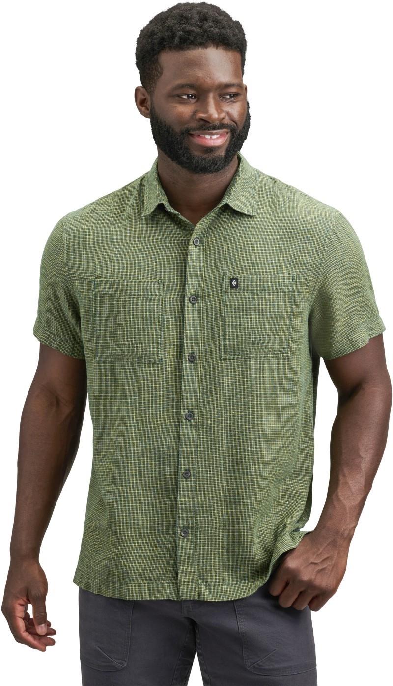 Scenic Route SS Shirt - Mens - deep woods / sulphur green 1
