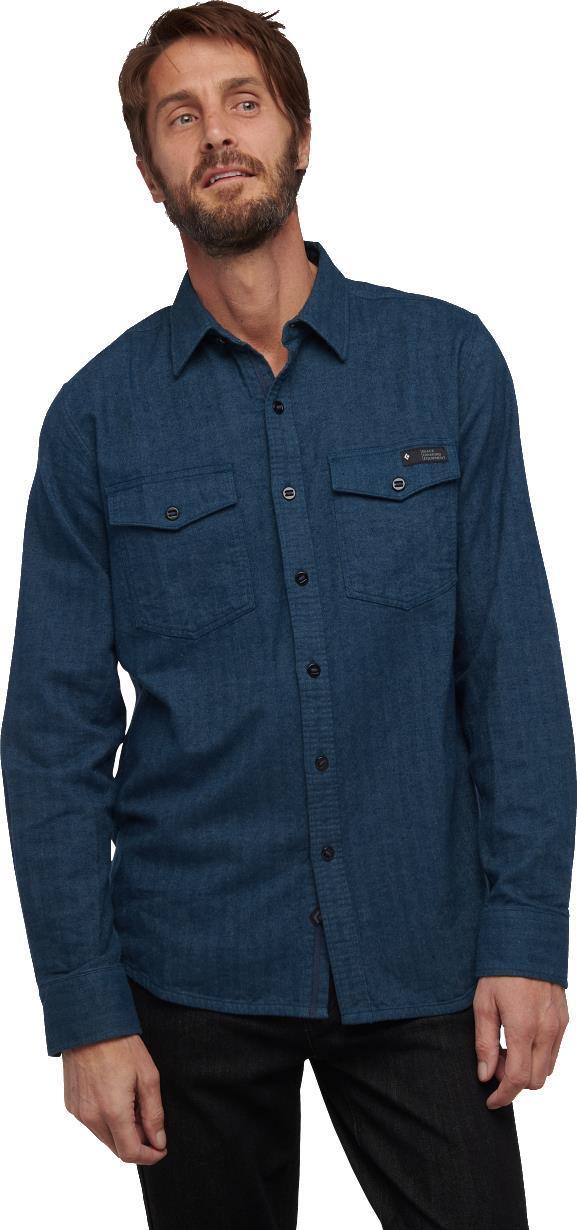 Sentinel LS Flannel Shirt - Mens - indigo heather 1