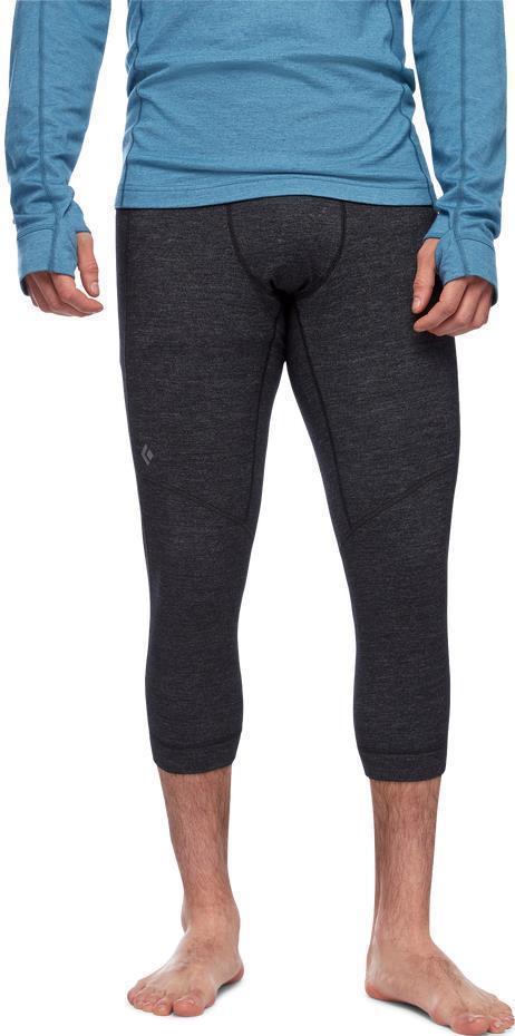 Solution 150 Merino Baselayer 3/4 Bottom, 22" Inseam - Mens - Black 3