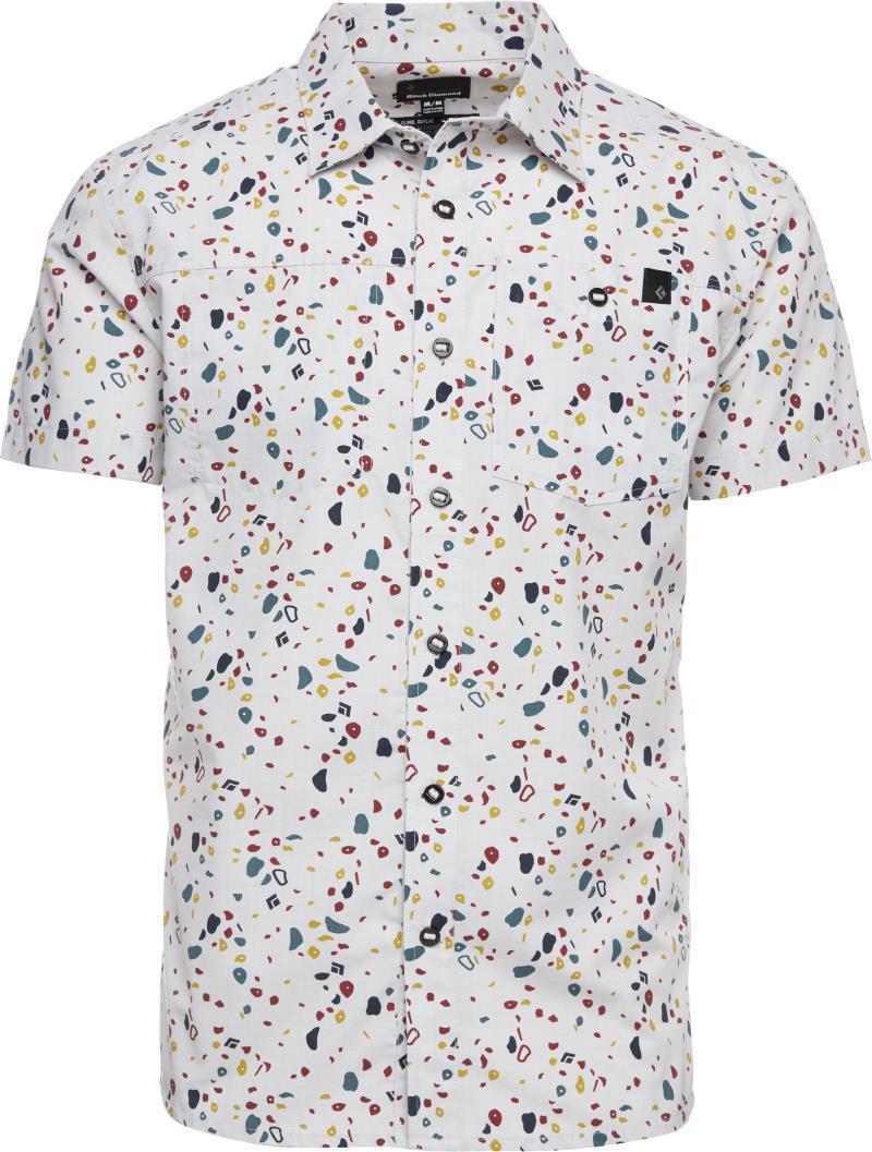 Solution SS Shirt - Mens - birch / gym hold print 1