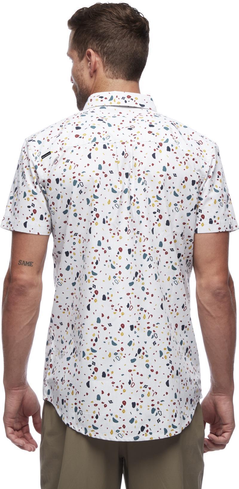 Solution SS Shirt - Mens - birch / gym hold print 1