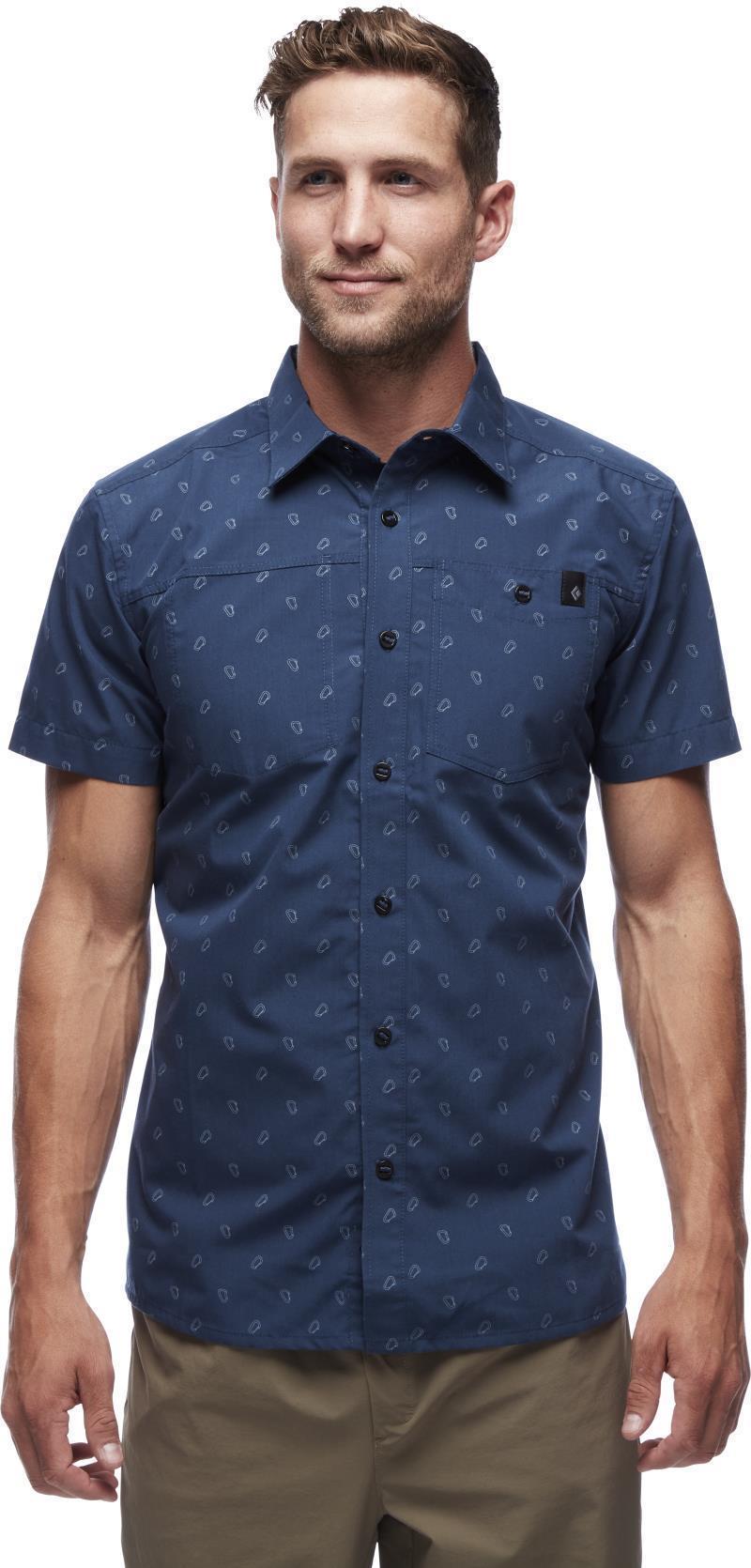 Solution SS Shirt - Mens - ink blue / biner print 1