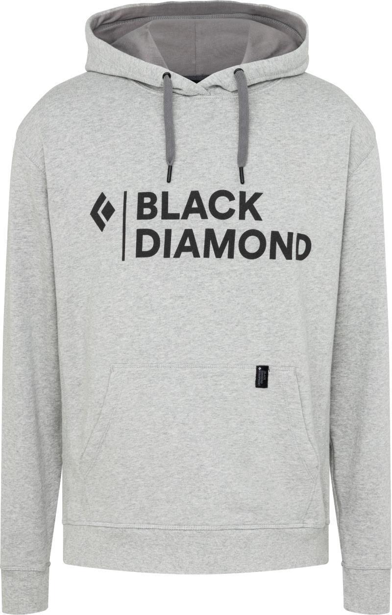 Stacked Logo Hoody - Mens - nickel heather 1