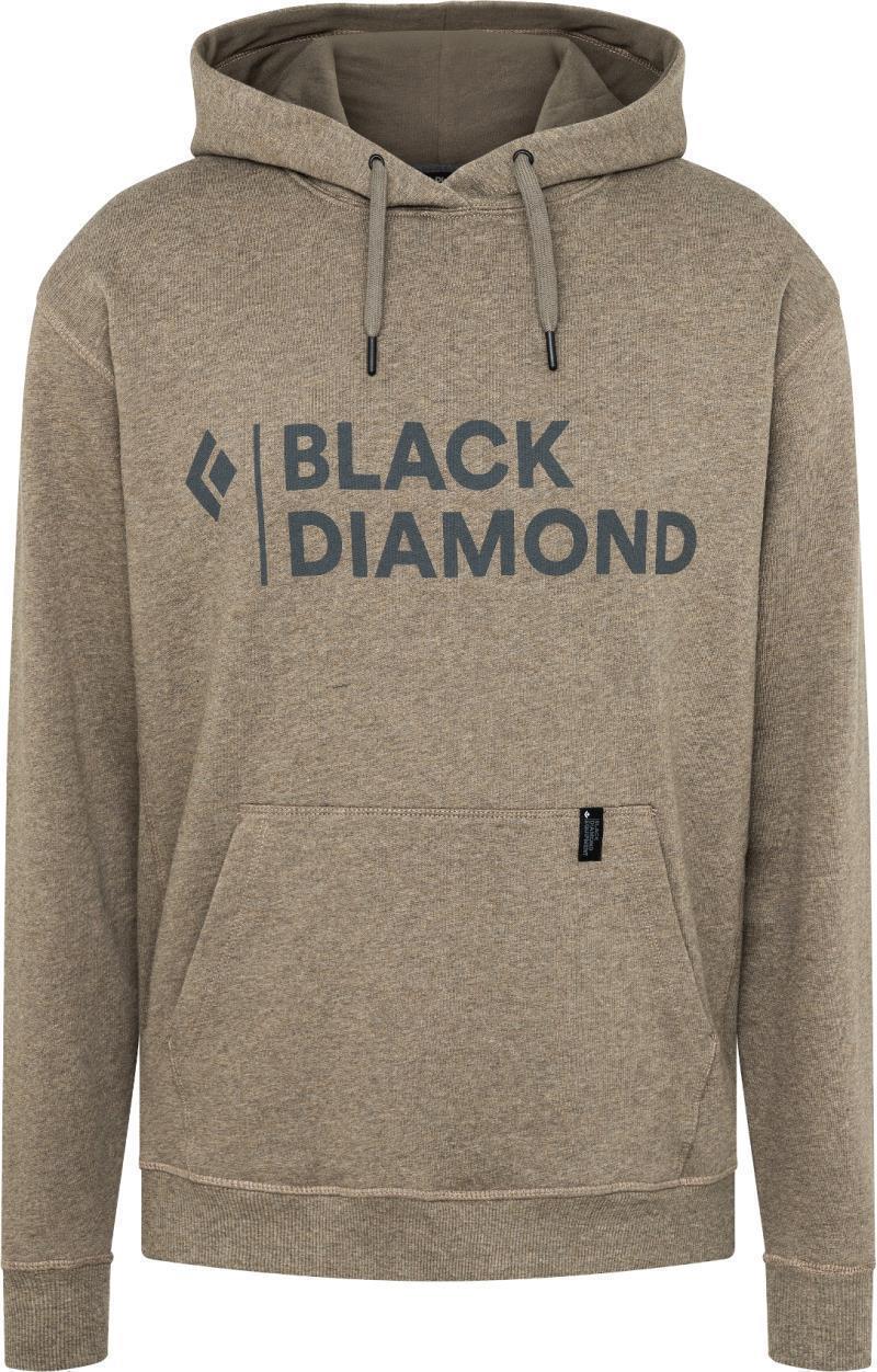 Stacked Logo Hoody - Mens - walnut heather 1