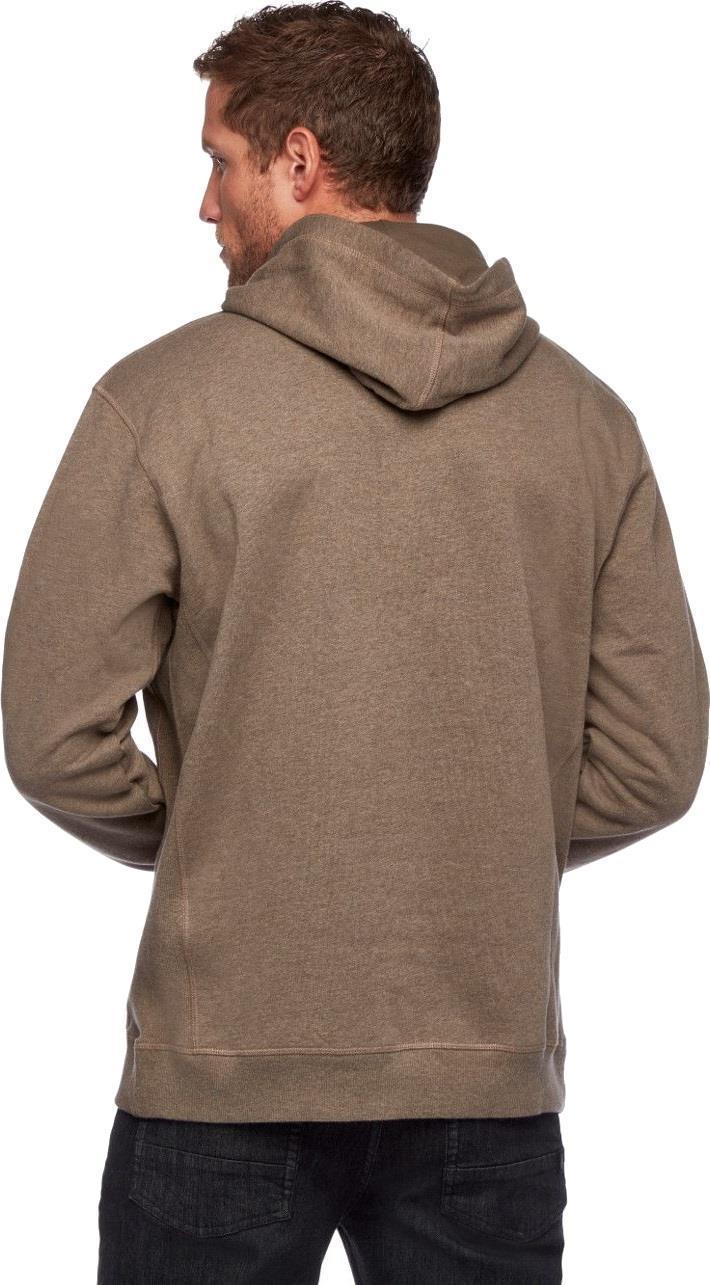 Stacked Logo Hoody - Mens - walnut heather 1
