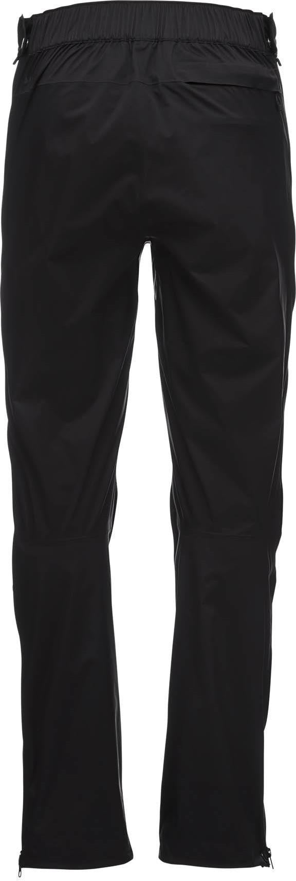 Stormline Stretch Full Zip Rain Pants, Reg - Mens - Black 2