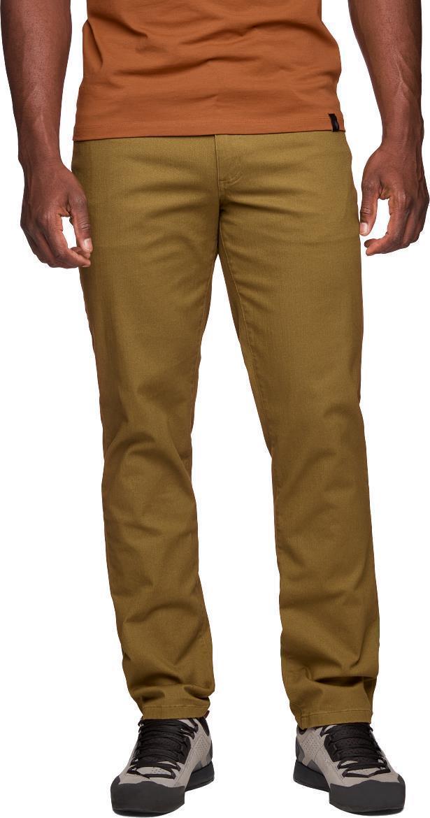 Stretch Font Pants - Mens - dark curry 1