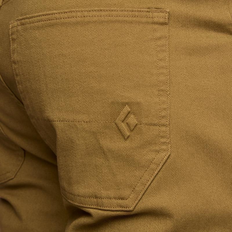 Stretch Font Shorts - Mens - dark curry 1