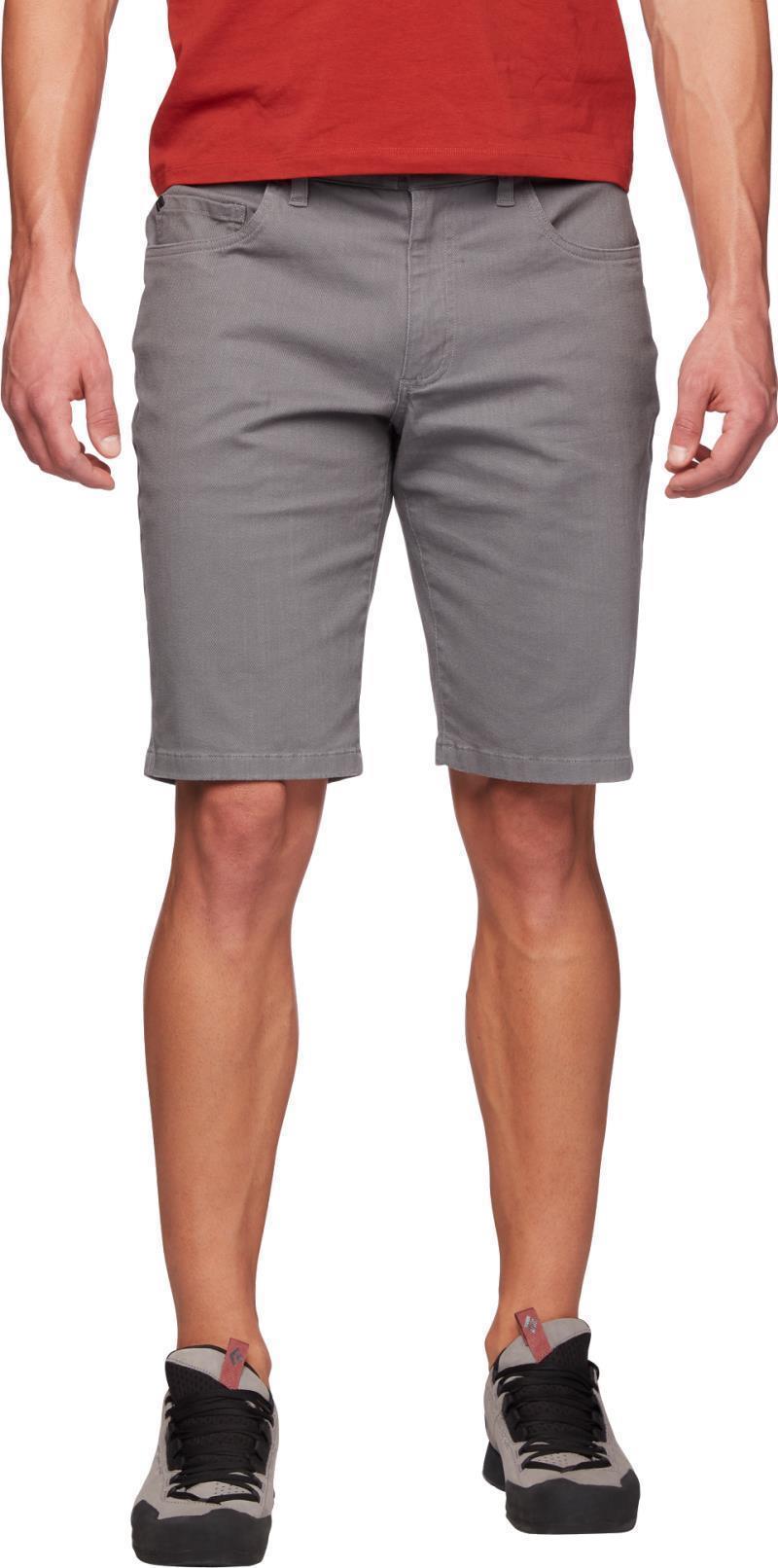 Stretch Font Shorts - Mens - steel grey 1