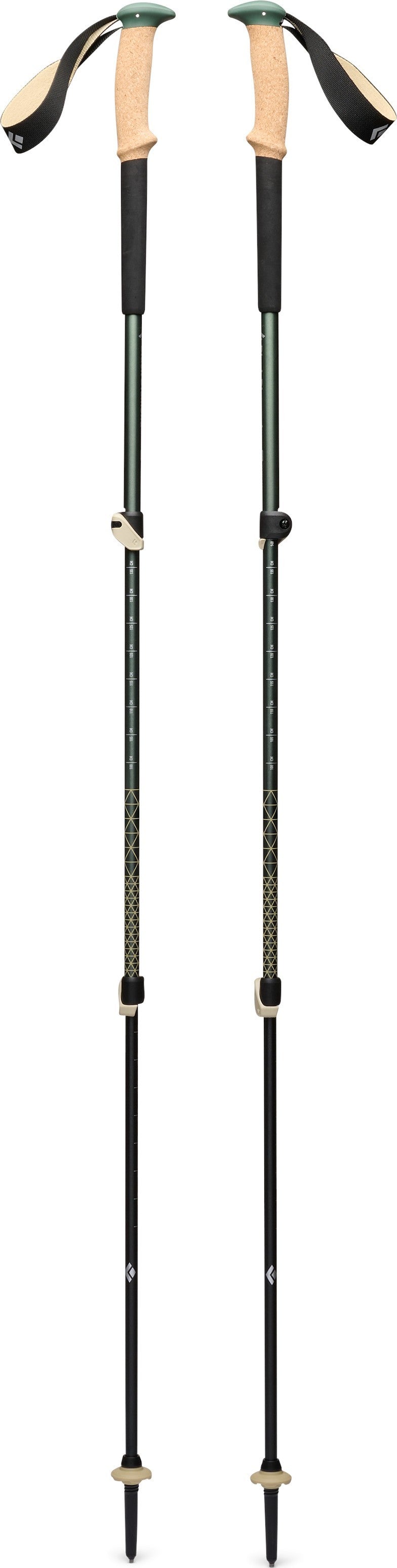 Trail Cork Trekking Poles - laurel green 1