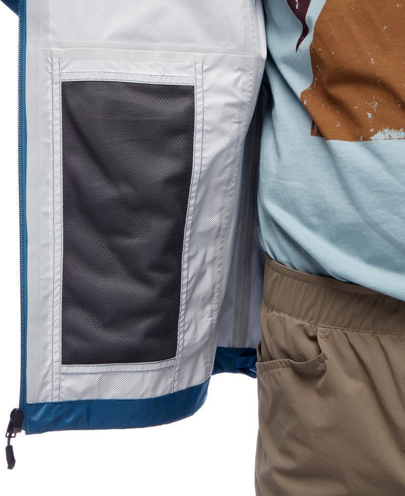 Treeline Rain Shell - Mens - Astral Blue 7