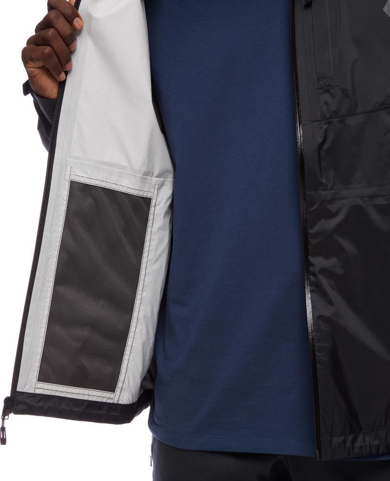 Treeline Rain Shell - Mens - Black 7
