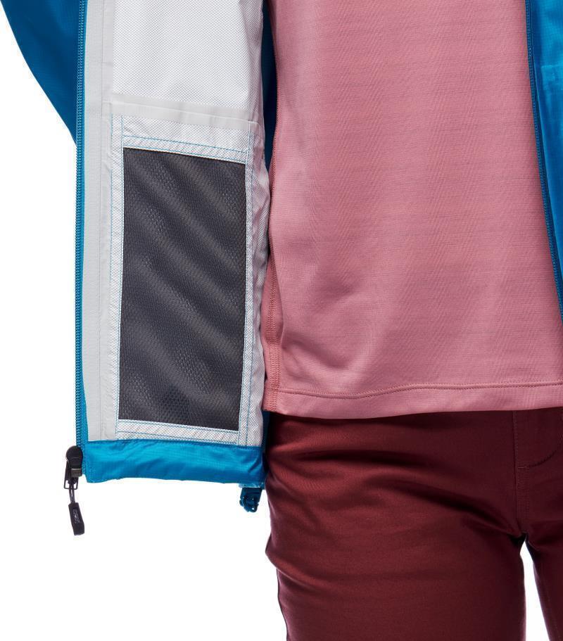 Treeline Rain Shell - Womens - Azul 7