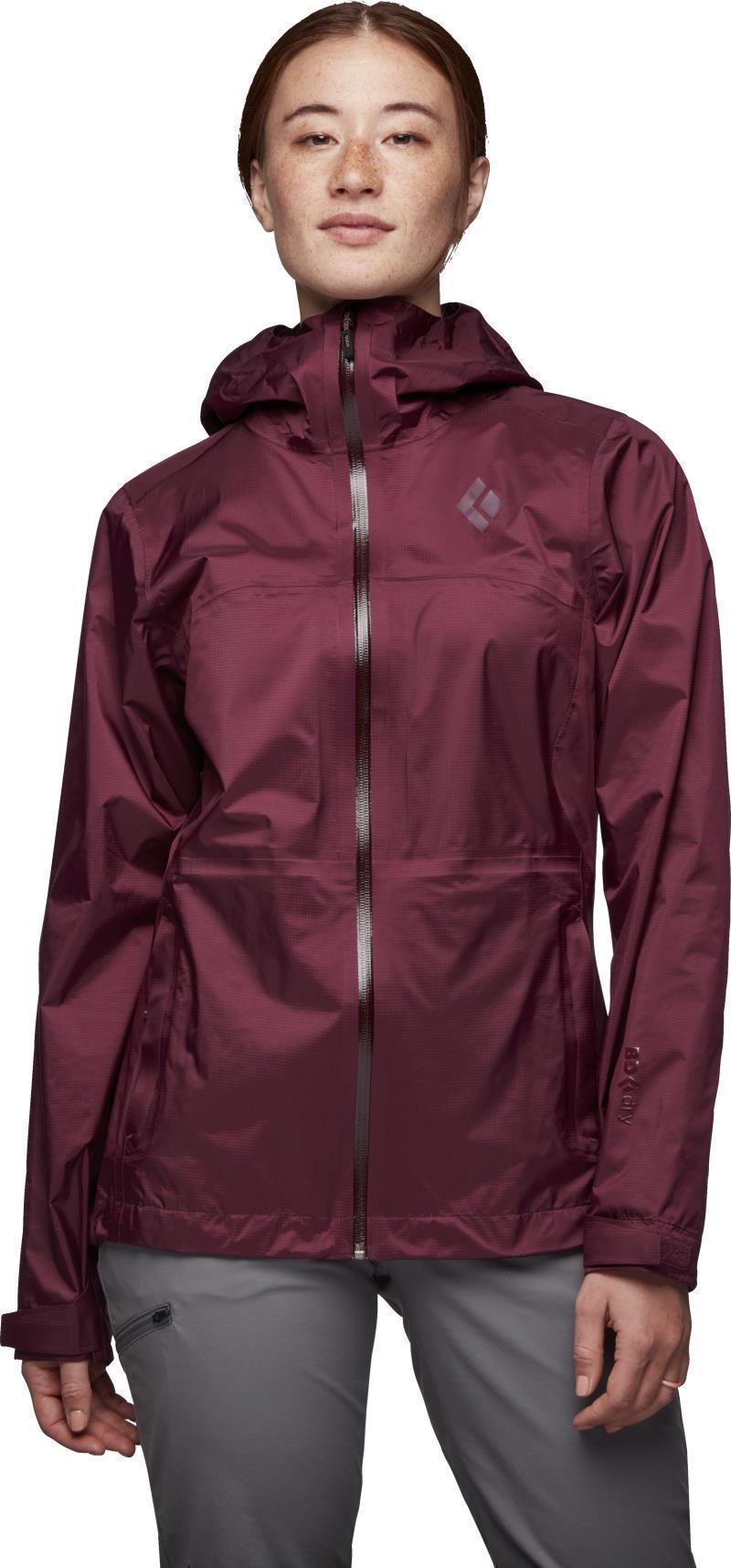 Treeline Rain Shell - Womens - Blackberry 1