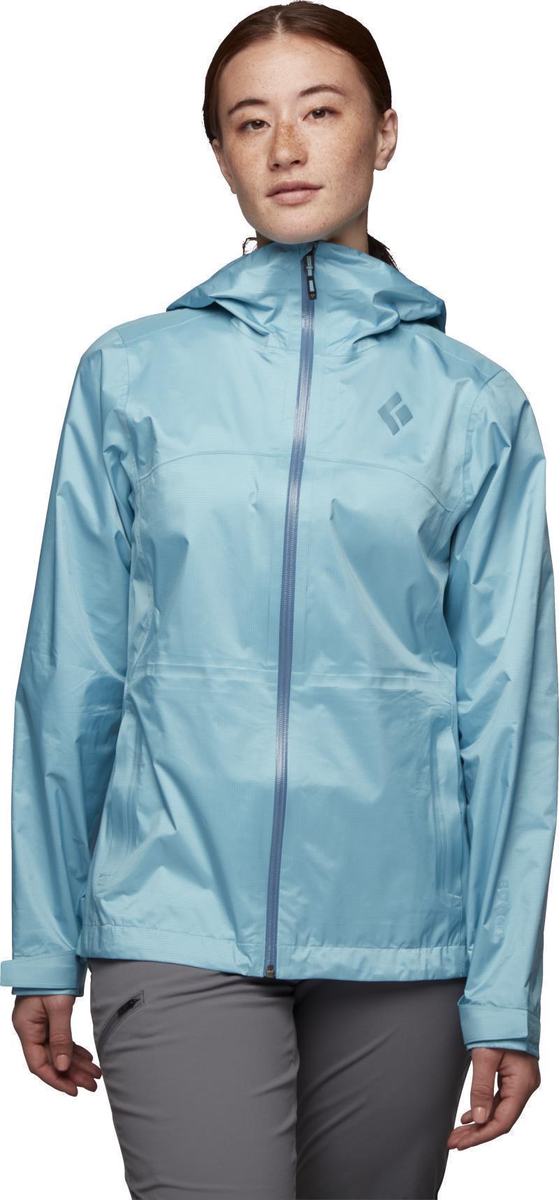 Treeline Rain Shell - Womens - Coastal Blue 1