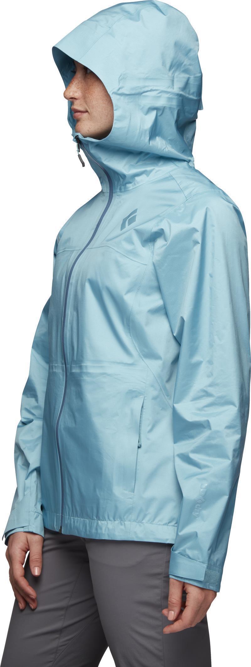Treeline Rain Shell - Womens - Coastal Blue 3