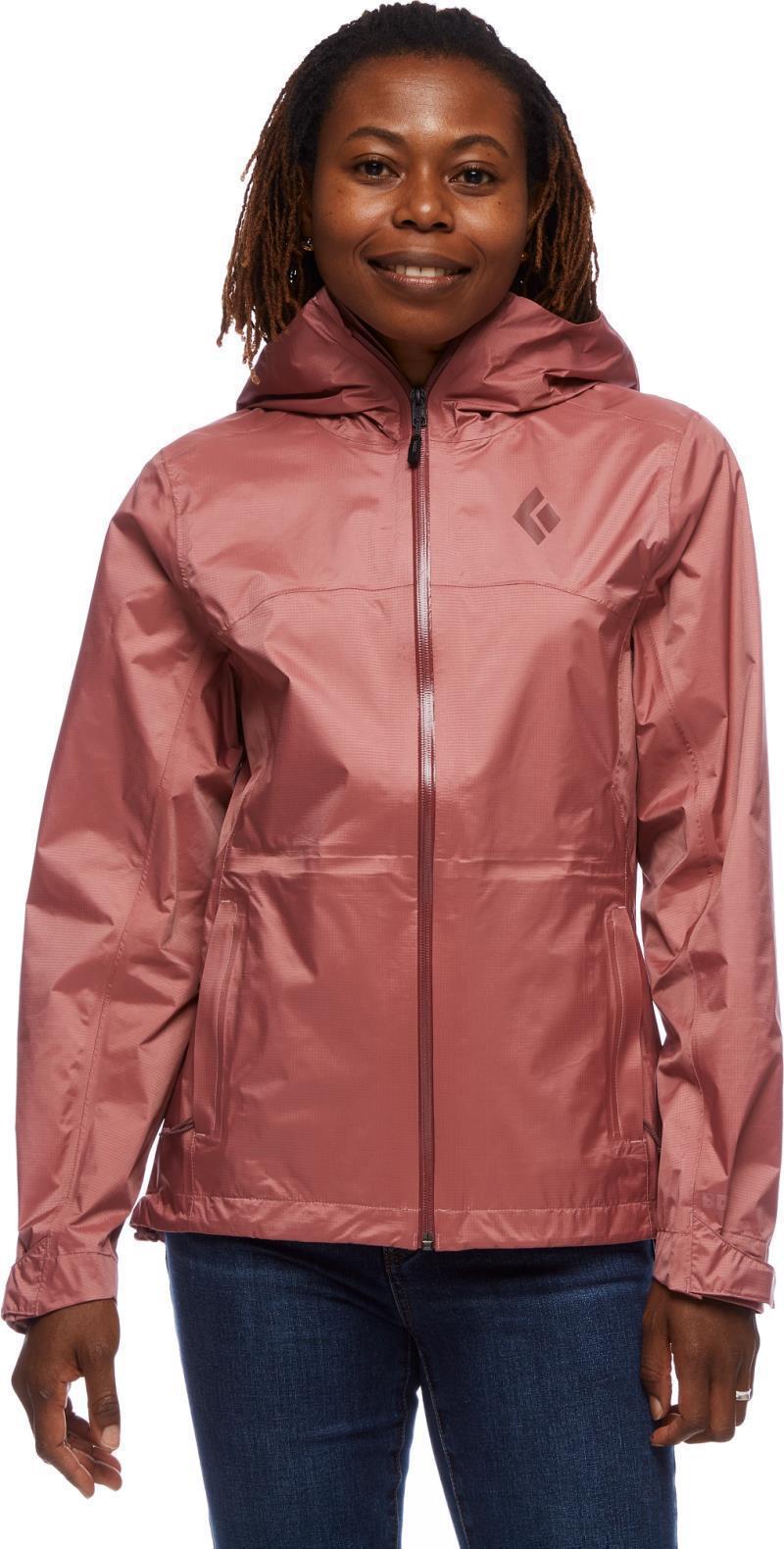 Treeline Rain Shell - Womens - Rosewood 2
