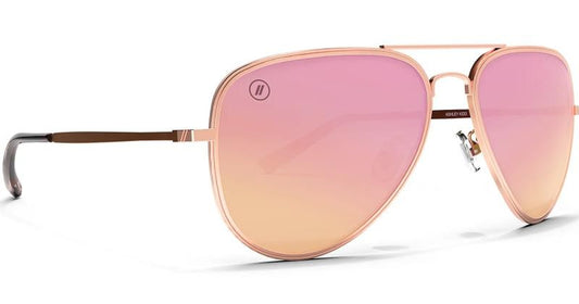 A Series - Ashley Kidd, Matte Rose Gold Frame, Polarized Rose Mirror Lens - not applicable 1