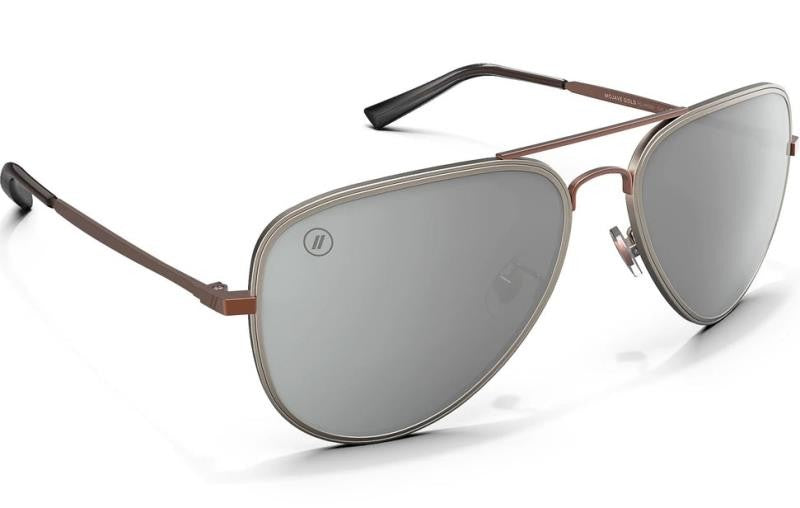 A Series - Mojave Gold, Matte Rose Gold Frame, Silver Polarized Lens - not applicable 1