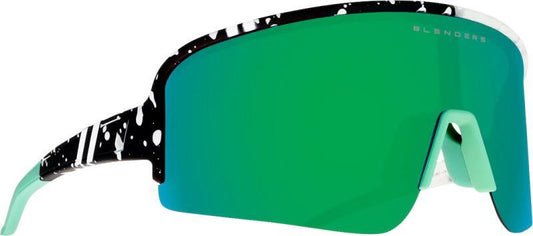 Eclipse X2 - Risk Taker, Matte Split Black and Clear Splatter Frame, Polarized Green Mirrored Lens - not applicable 1