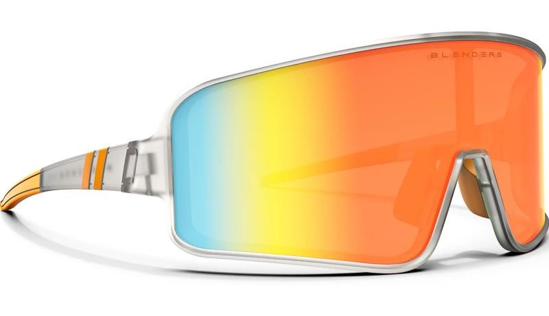Eclipse - Saturn Cloud, Matte Half Transparent Clear Frame, Polarized Orange Mirror Lens - not applicable 1