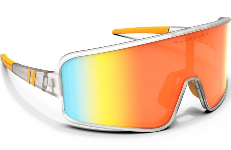 Eclipse - Saturn Cloud, Matte Half Transparent Clear Frame, Polarized Orange Mirror Lens - not applicable 1