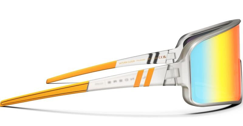 Eclipse - Saturn Cloud, Matte Half Transparent Clear Frame, Polarized Orange Mirror Lens - not applicable 1