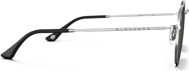 Hexagram - Sterling J, Gloss Silver Frame, Polarized PureBlend Smoke Lens - not applicable 1