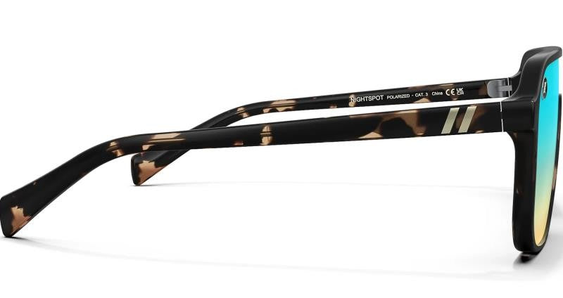 Meister X2 - Nightspot, Gloss Crystal Tortoise Frame, Polarized PureBlend Aqua Champagne Lens - not applicable 1