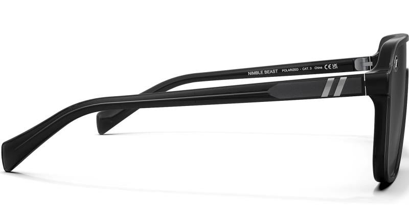Meister X2 - Nimble Beast, Gloss Black Frame, Polarized PureBlend Smoke Black Lens - not applicable 1