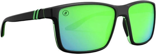 Mesa - Alpine Moon, Matte Rubberized Black and Gloss Green Frame, Polarized Green Mirrored Lens - Not Applicable 1