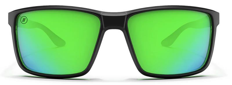 Mesa - Alpine Moon, Matte Rubberized Black and Gloss Green Frame, Polarized Green Mirrored Lens - Not Applicable 2