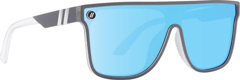 SciFi - Dynasty Ice, Crystal Clear and Metallic Silver Frame, Polarized Blue Mirrored Lens - Not Applicable 1