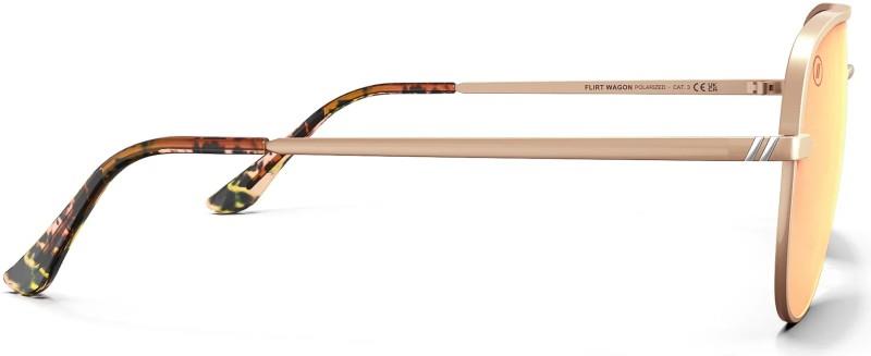 Shadow - Flirt Wagon, Matte Gold Frame, Polarized Champagne Mirror Lens - not applicable 1