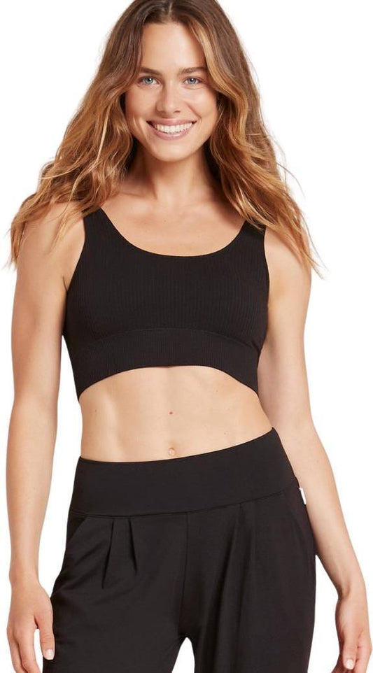 Ribbed Seamless Bra - black 1