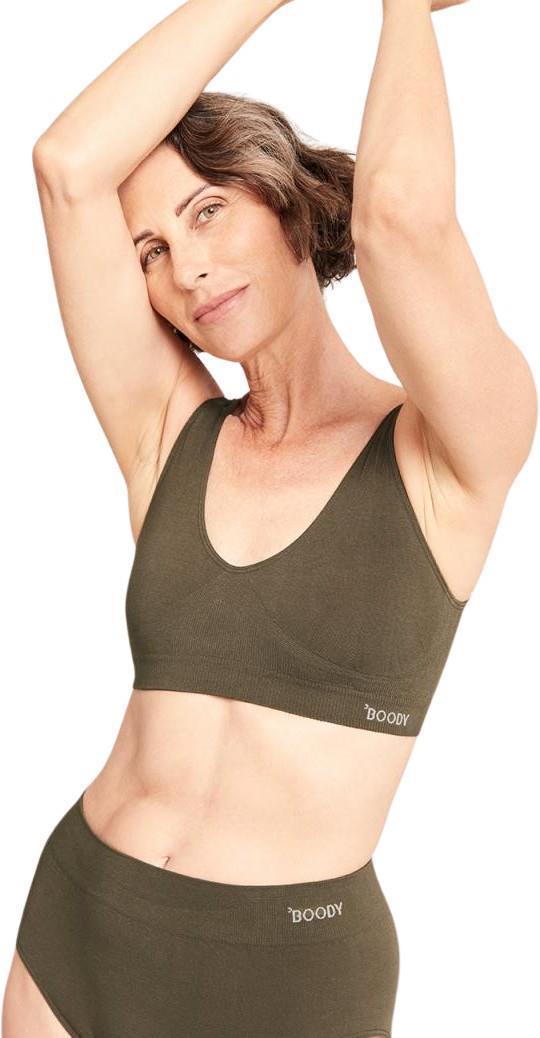 Shaper Crop Bra - Dark Olive 1