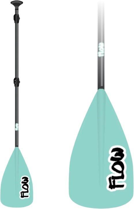 Flow Paddle - Aluminum - 3pc - seafoam 1