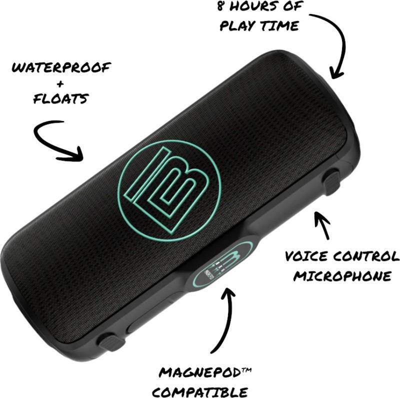 Magneboom Surge Waterproof Speaker - black 1